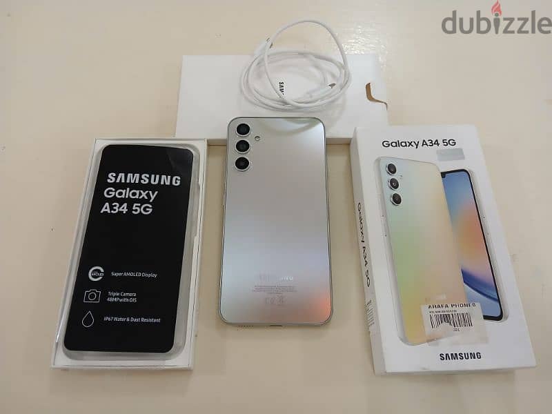 Samsung Galaxy A34 5G 8GB RAM 128GB STORAGE With Box 0