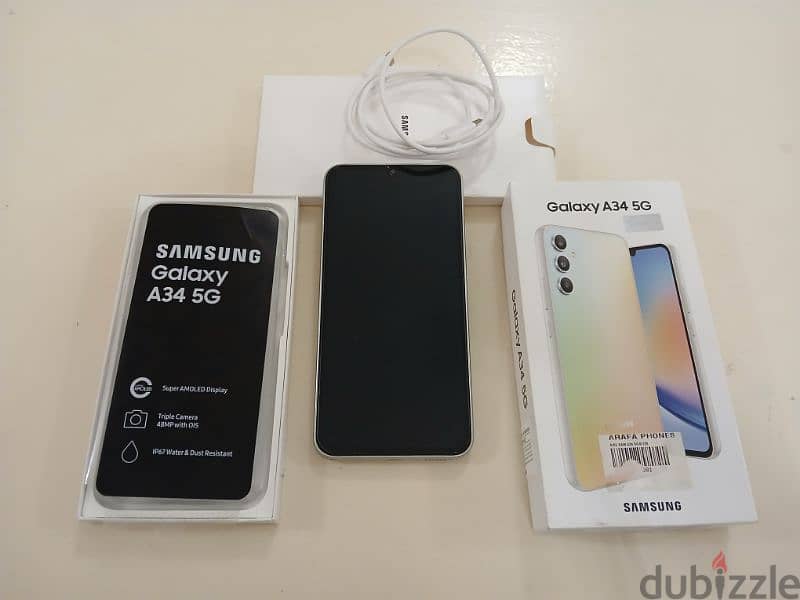 Samsung Galaxy A34 5G 8GB RAM 128GB STORAGE With Box 2