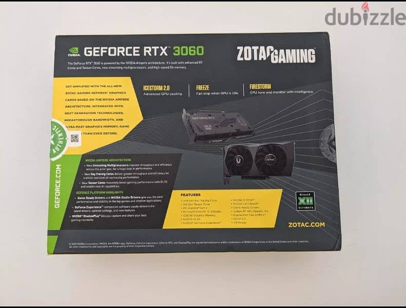 للبيع كرة شاشة   for sale ZOTAC 3060ti GPU 1