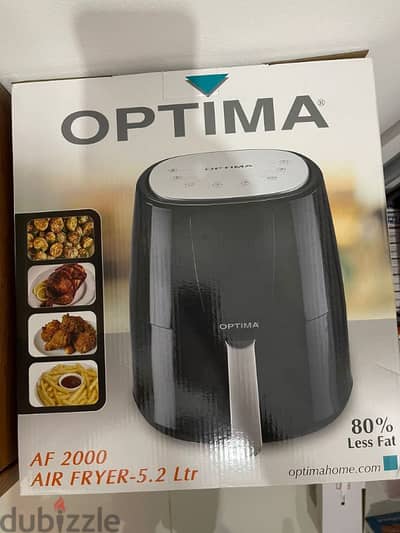 Optima Air Fryer 5.2 ltr with warranty