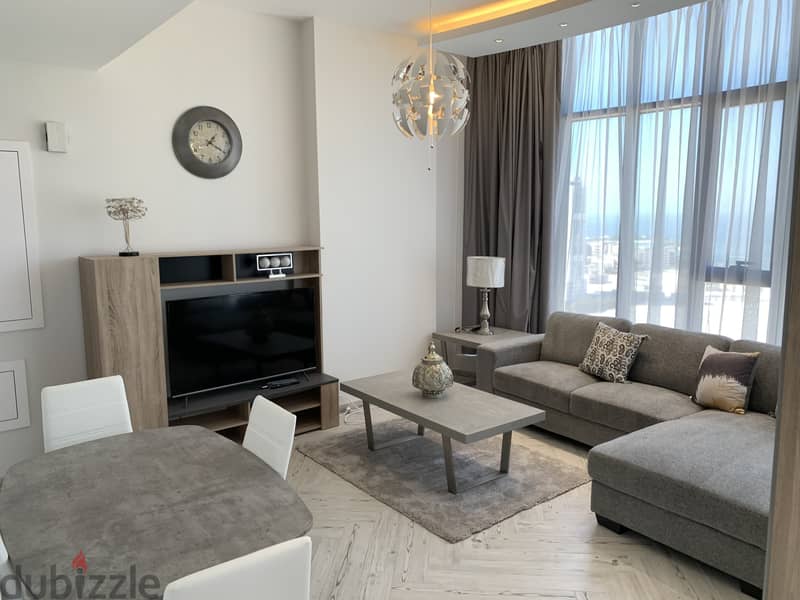 Stylish 2 BR 2 BA apartment with sea view in seef 0