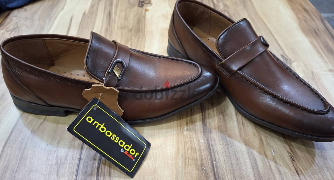 Pakistani Genuine leather shoes Ambassador brand 0