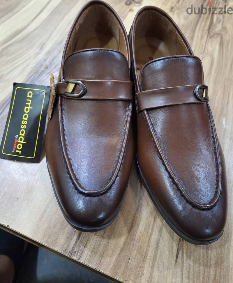 Pakistani Genuine leather shoes Ambassador brand 1