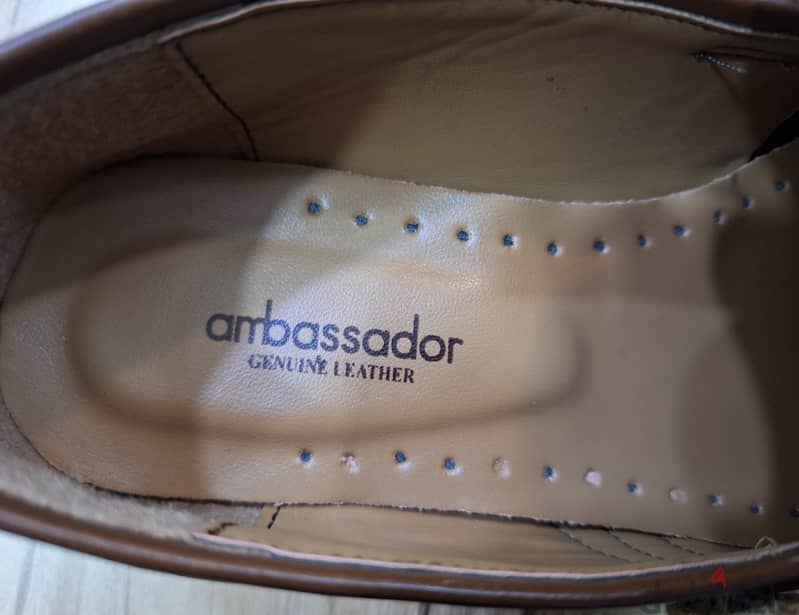 Pakistani Genuine leather shoes Ambassador brand 3