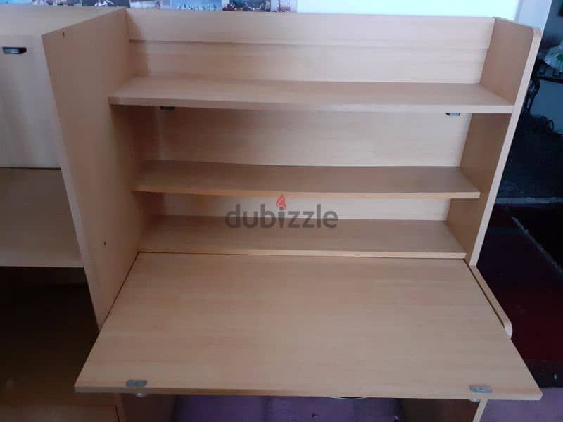 Wooden Study Table with cabinets 3