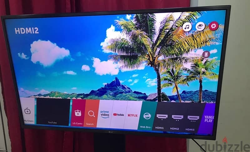 LG 55” inch 4K UHD Smart WebOS tv 1