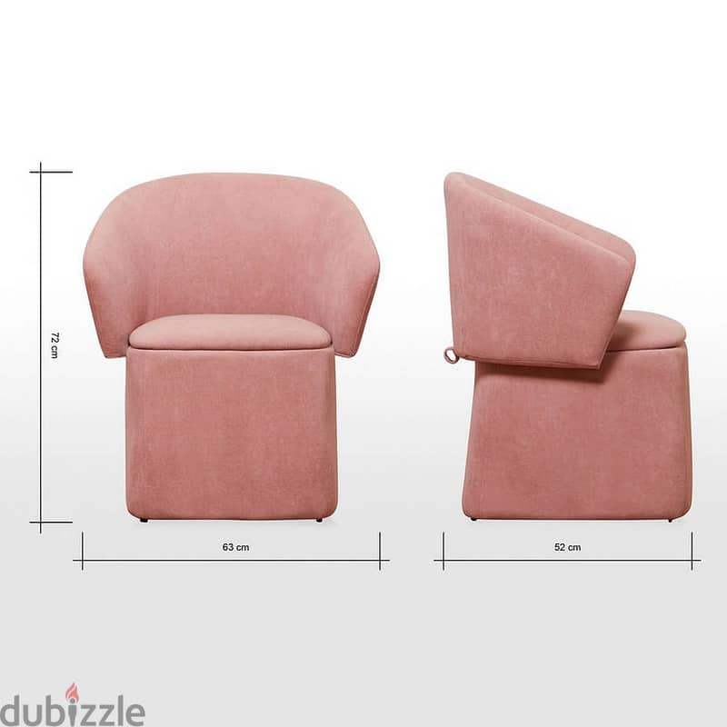 2 types ottomans in baby pink colour 13