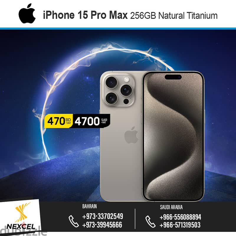 iPhone 15 Pro Max 256GB Natural Titanium - Apple 0