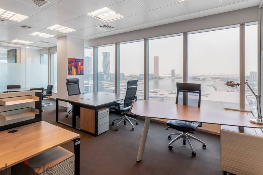 Move into ready-to-use open plan office space for 15 persons in BAHRA 6