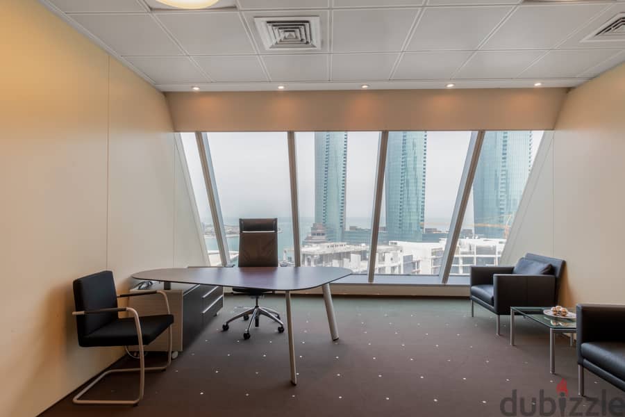 Professional office space in BAHRAIN, Financial Harbour on fully flex 7