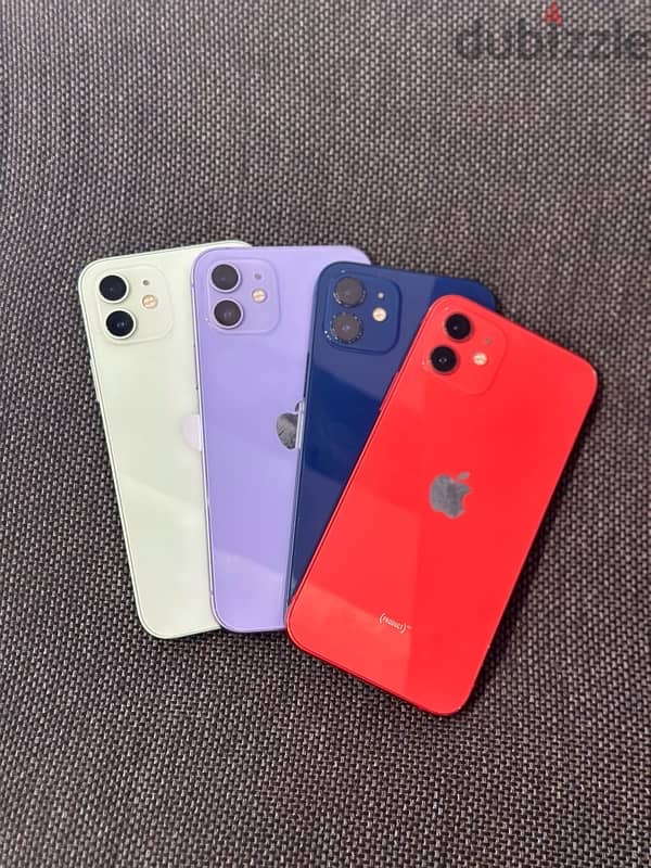 iPhone 12 , 12 pro ,14 pro 128 & 256 gb available used 1