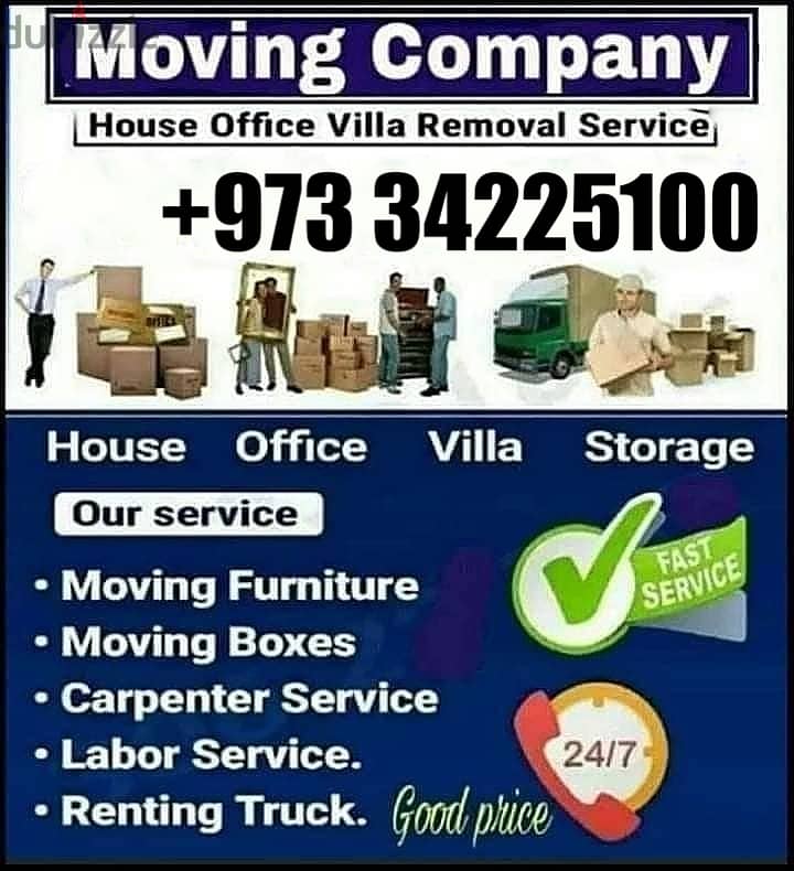 Relocation Household items Delivery Lowest Rate 34225100 all Bahrain 0