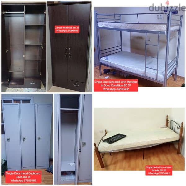 cupboard 2 dooor and other itemss for sale with Delivery 0