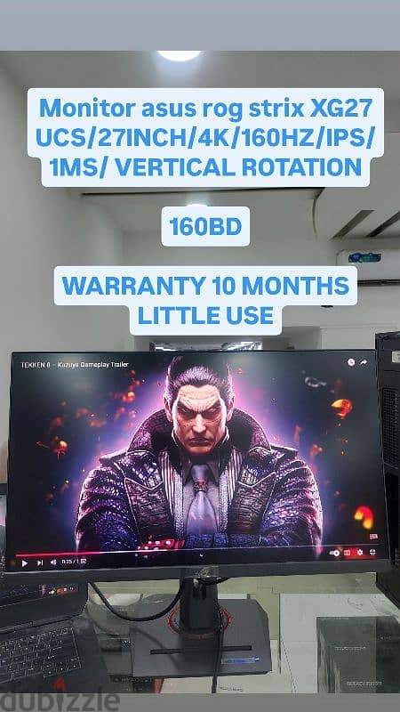 Monitor asus rog strix XG27 UCS/27INCH/4K/160HZ 0