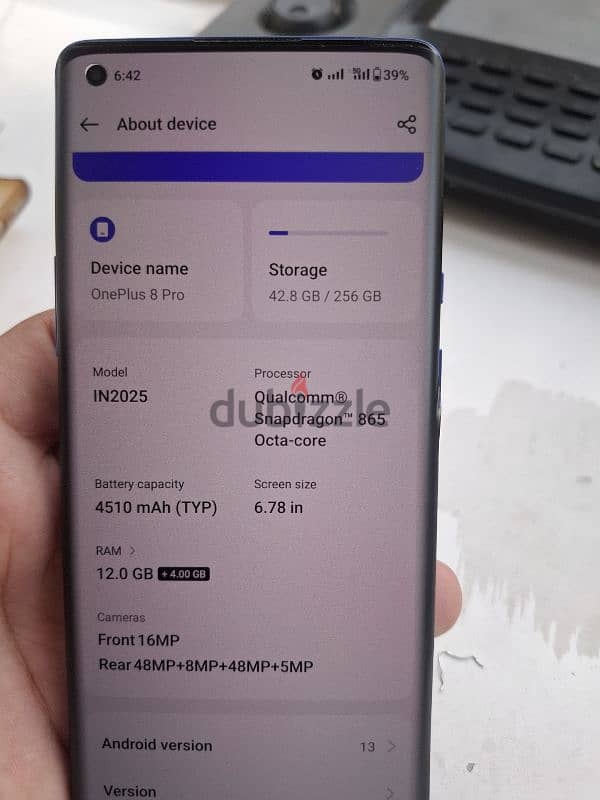 urgent sell OnePlus 8 pro ( ram 12+12/256 gb 2