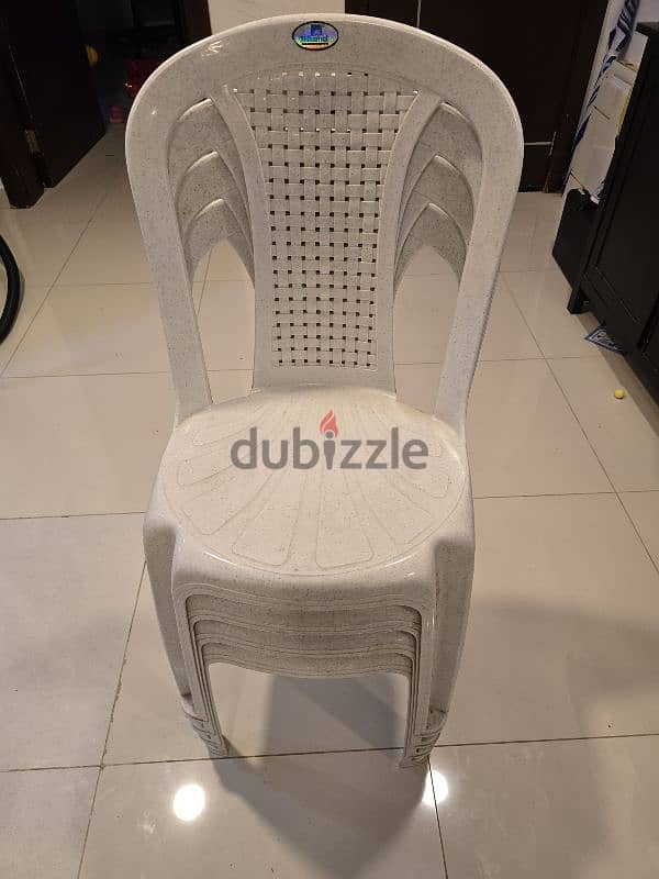 4 Nilkamal plastic chairs for sale 0