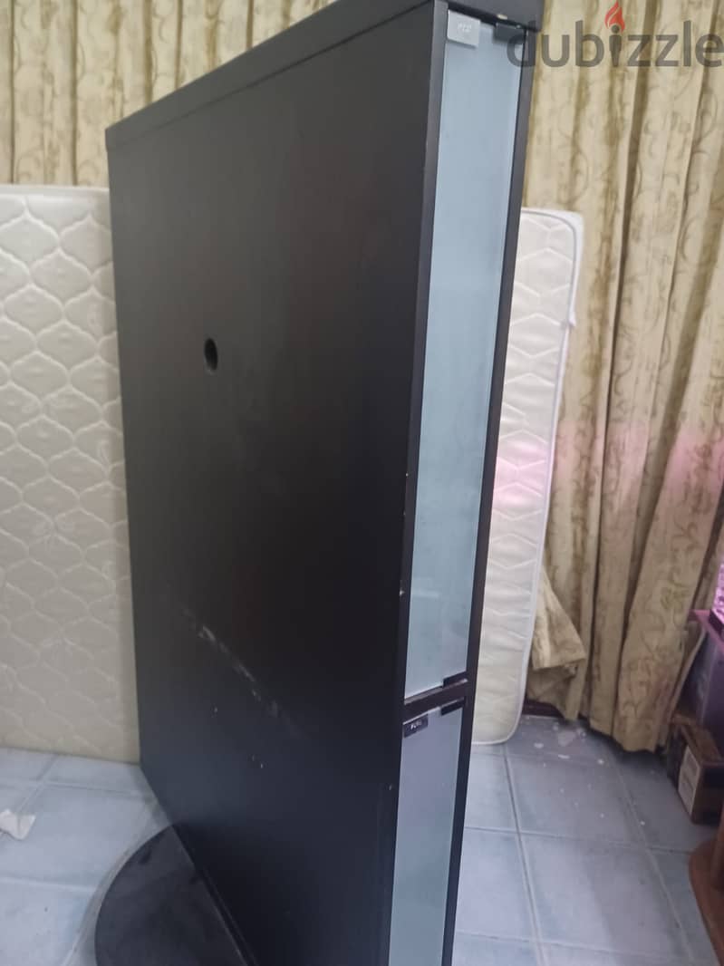 DOUBLE SIDED TV STAND FOR SALE 1