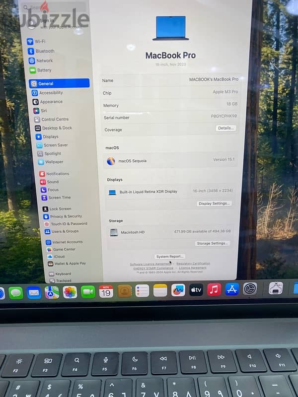 Used MacBook Pro 16inch M3 Pro 18GB 512GB 1