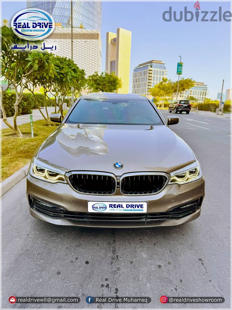 BMW 530i Sport SLine Year-2017 Engine-2.0L V4 -brown -85,000km 3