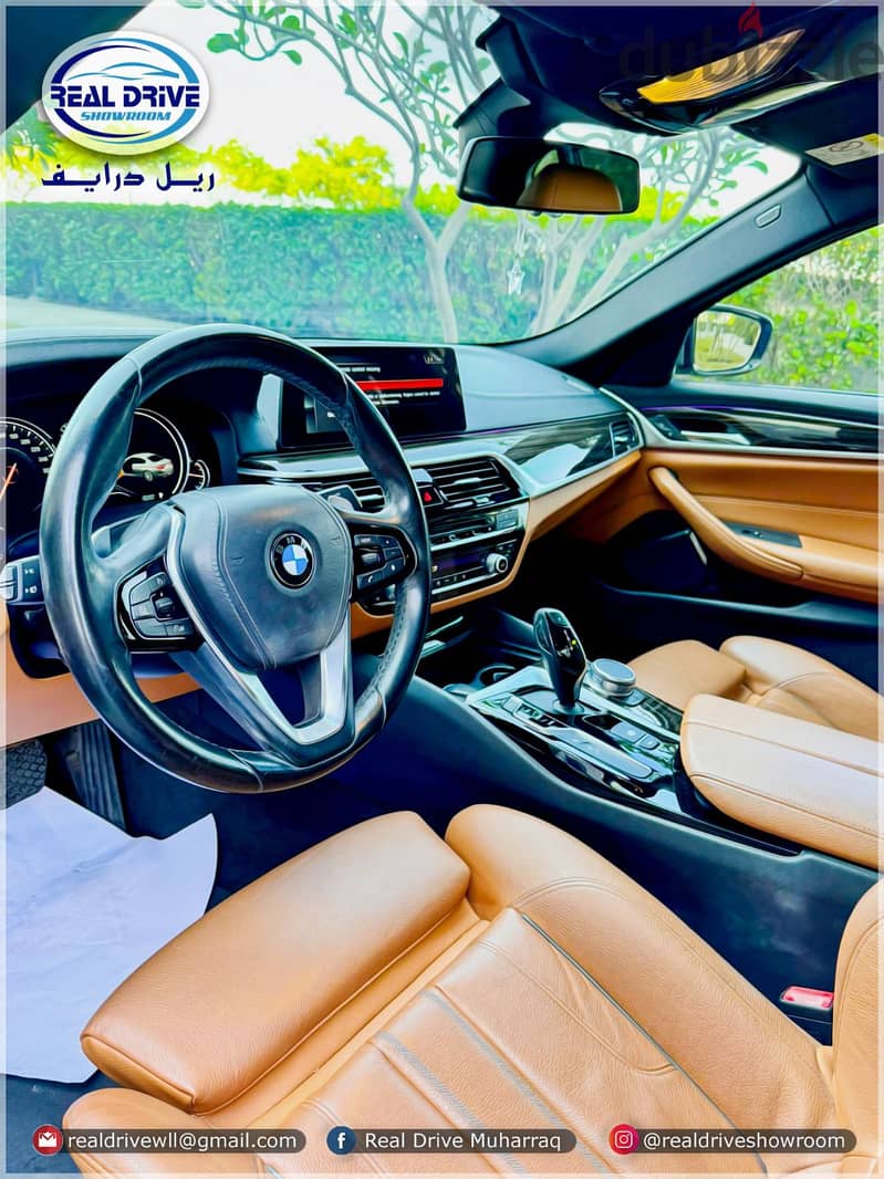 BMW 530i Sport SLine Year-2017 Engine-2.0L V4 -brown -85,000km 8