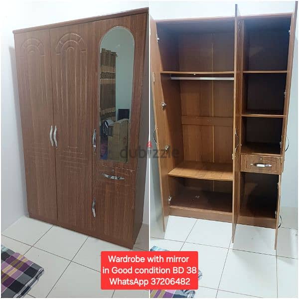 3 Door wardrobe and other items for sale with Delivery 1