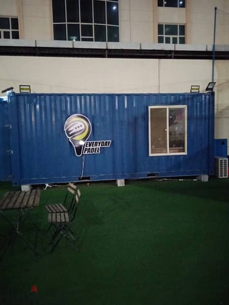 Blue office container for Sale and also single toilet 0