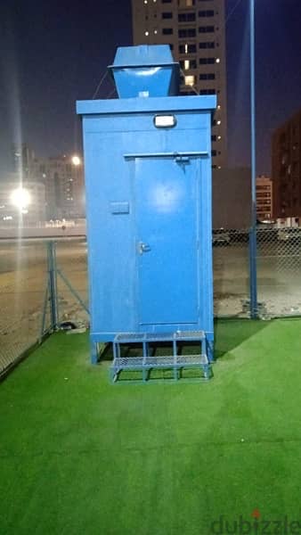 Blue office container for Sale and also single toilet 1