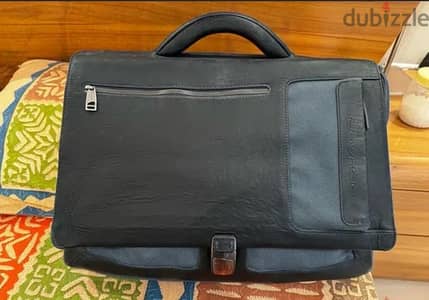 Piquadro leather laptop bag/briefcase Jashanmal