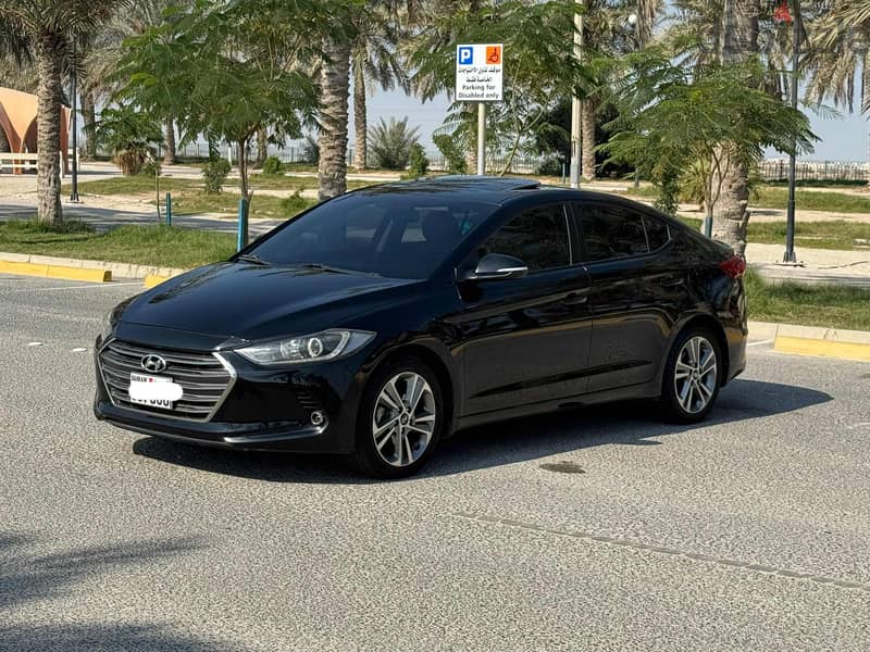 Hyundai Elantra 2017 black 1