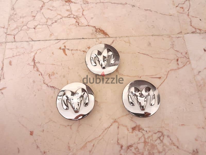 Dodge 3PC Set Chrome Wheel Hub Center Caps Covers 54mm 3 BD pick 0