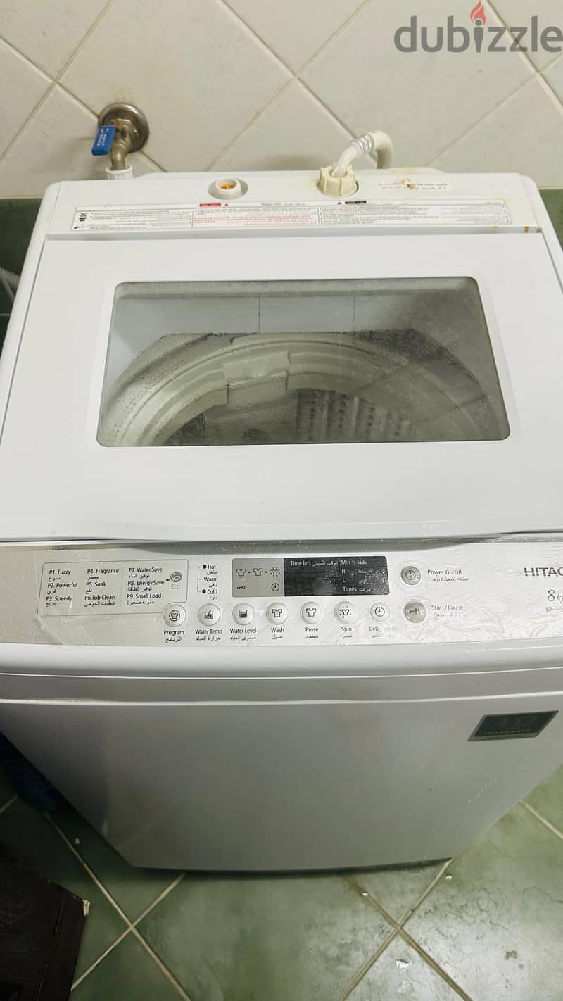 Hitachi 8Kg washing machine 1