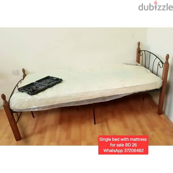 King size bed with Mattress and other items for sale with Delivery 19