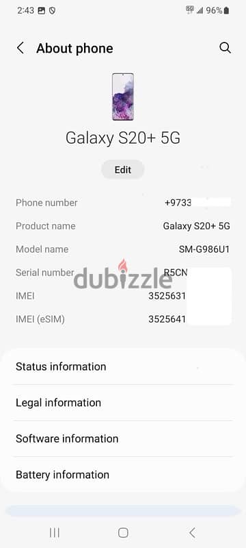 Samsung S20 Plus 5G 12gb ram 128gb Dynamic AMOLED 120hz 2