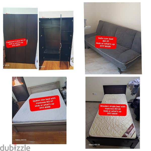 3 door cupboard and other household items for sale with delivery 0