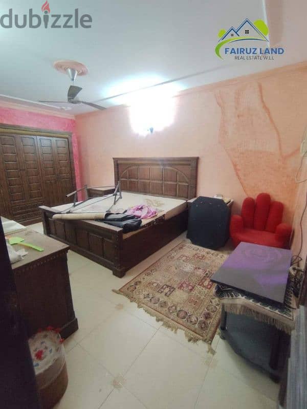 Half house for rent @ Qalali 4 bedrooms 350 bd including ewa 6