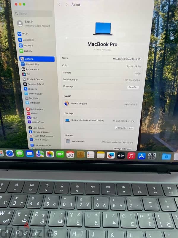 Used MacBook Pro 14inch M3 Pro 18GB 512GB 1