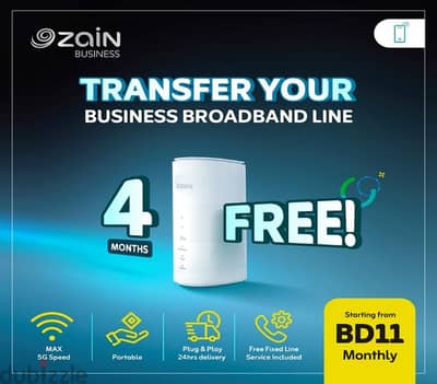 Zain Business Broadband Plans