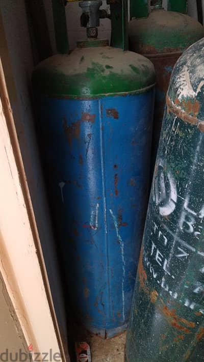 gas cylinder, 4 big pcs