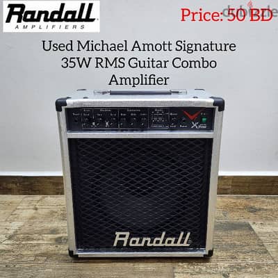 Used Randall - Michael Amott Signature 35W RMS Guitar Combo Amplifier.