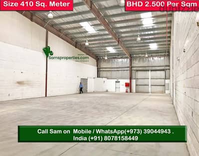 Warehouse for storage and industry 410 square meter 30 Kw power load