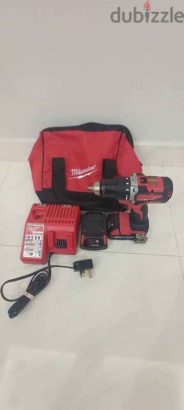 Clean used Milwaukee Drill Driver مثقاب مفك ملواكي مستعمل نظيف 1