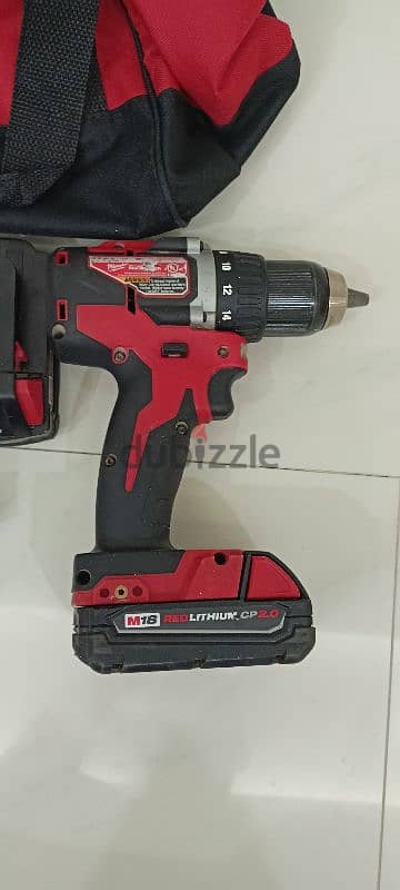 Clean used Milwaukee Drill Driver مثقاب مفك ملواكي مستعمل نظيف 3