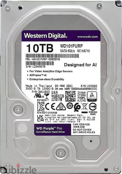 Western Digital Purple 10TB hard-drive