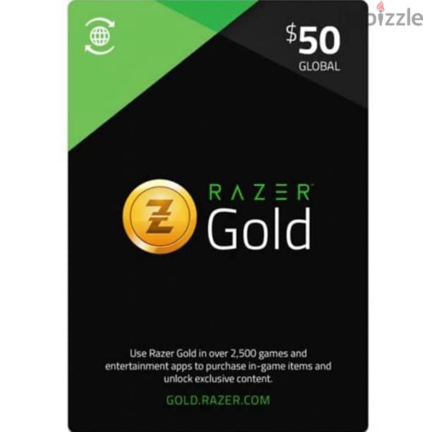 Razer Gold Gift Cards 50$ 0