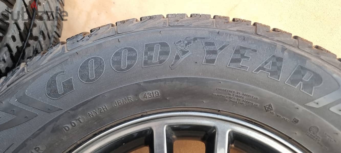 Al, RIM+Tyre, R-17, GoodYear 265/65/R17, with TPMS. Fortuner 2019 0