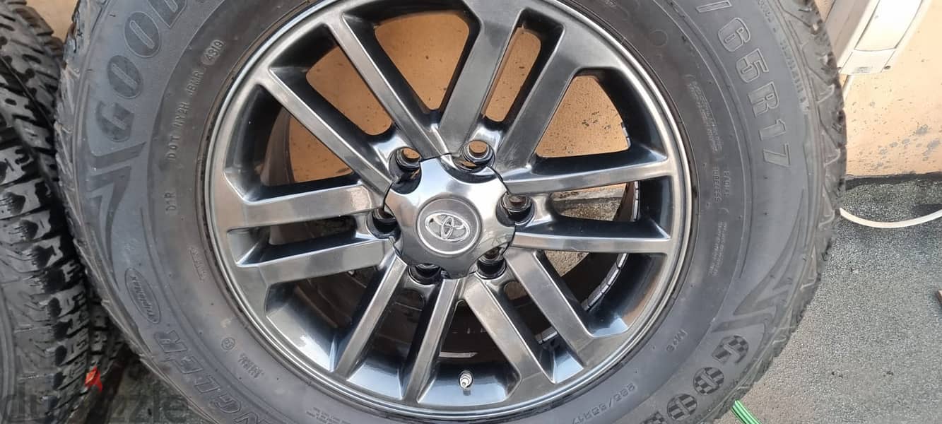 Al, RIM+Tyre, R-17, GoodYear 265/65/R17, with TPMS. Fortuner 2019 1