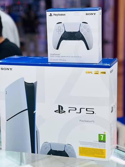 SONY PS 5 SLIM WITH 2 CONTROLLERS