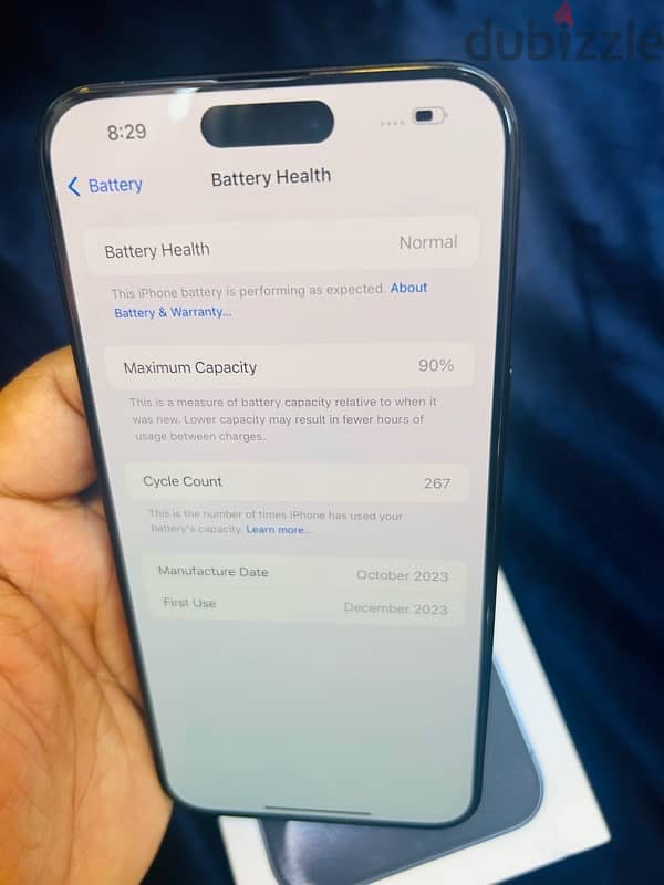 iPhone 15 pro max 256GB Battery 90% 2