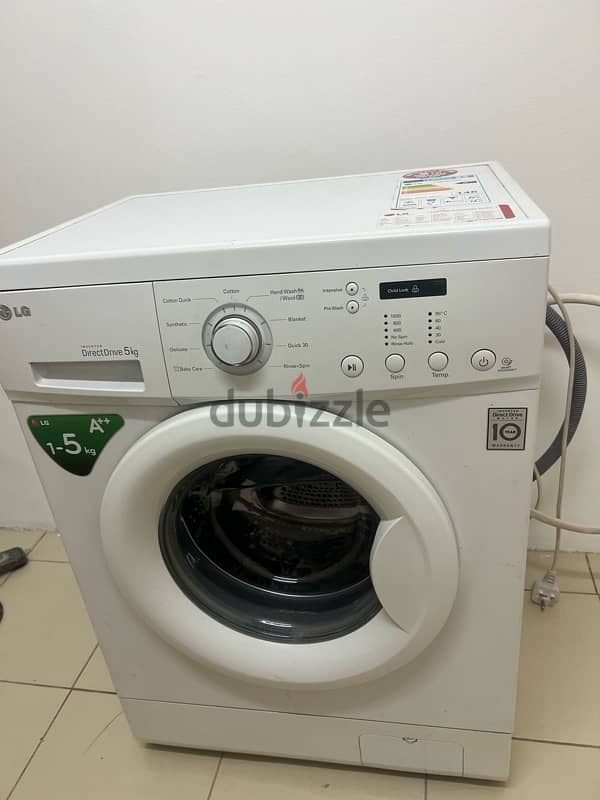 LG 5kg Direct Drive Front Load Washing Machine with child lock 0