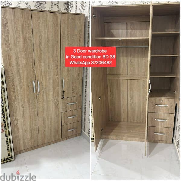 cupboard 3 dooor and other itemss for sale with Delivery 0